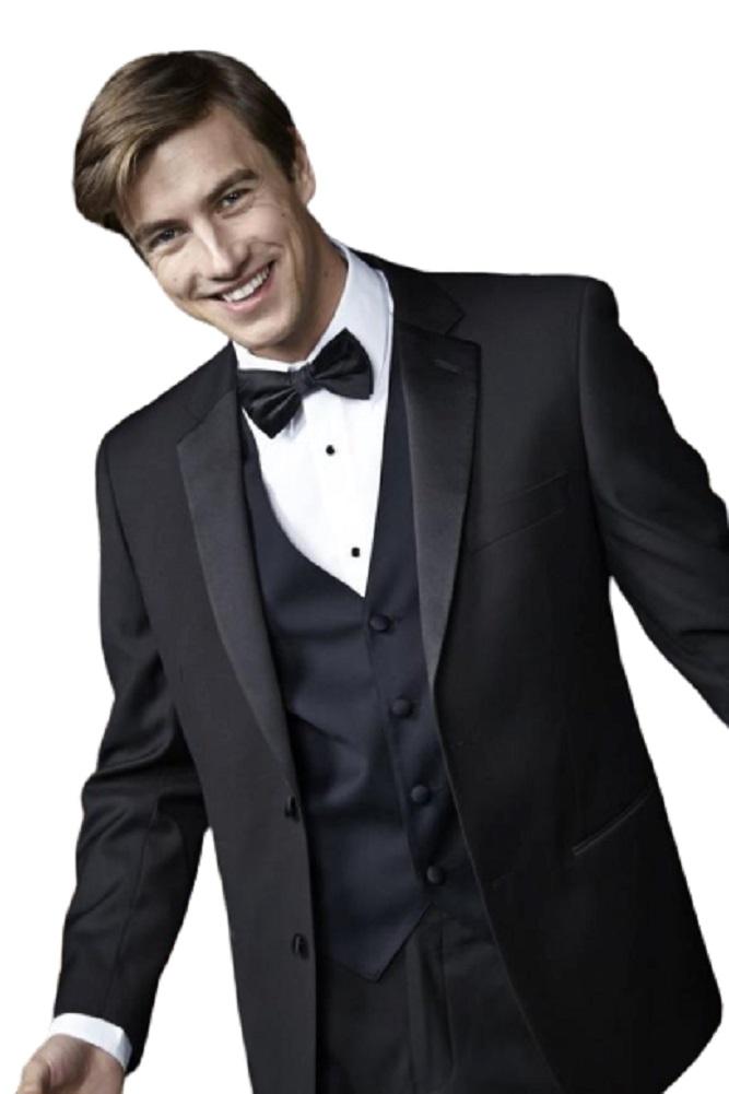 "Barcelona" Black Tuxedo Jacket – Notch Lapel (Separates)