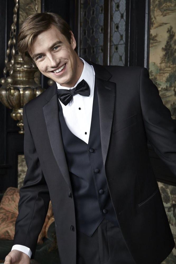 "Barcelona" Black Tuxedo Jacket – Notch Lapel (Separates)