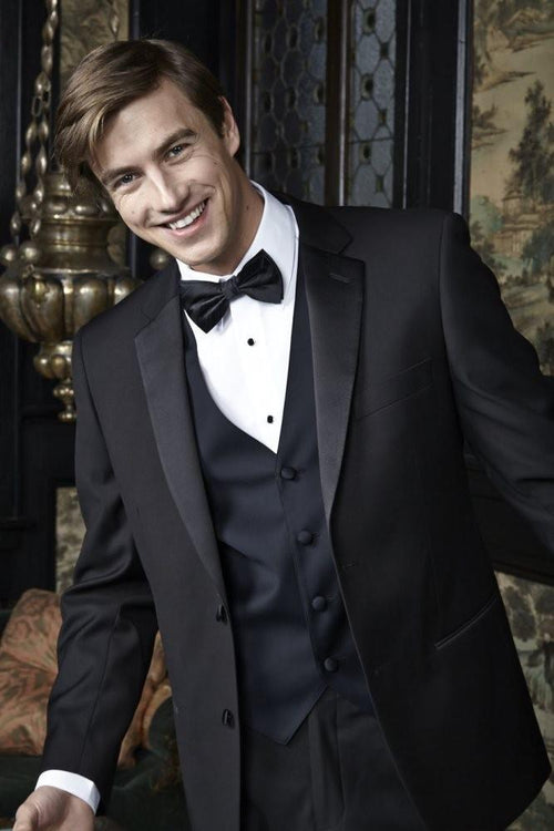 "Barcelona" Black Tuxedo Jacket – Notch Lapel (Separates)